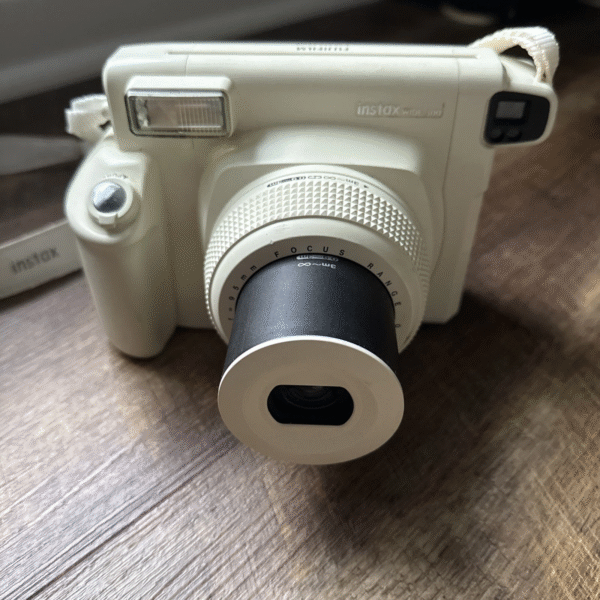 Wide Format Instant Camera – White, 95mm Lens with Flash - Image 3