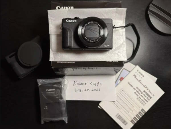 Canon PowerShot G7 X Mark III Camera (Black) - New w/ Extras Included!