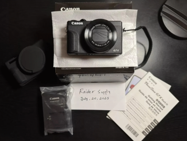 Canon PowerShot G7 X Mark III Camera (Black) - New w/ Extras Included!